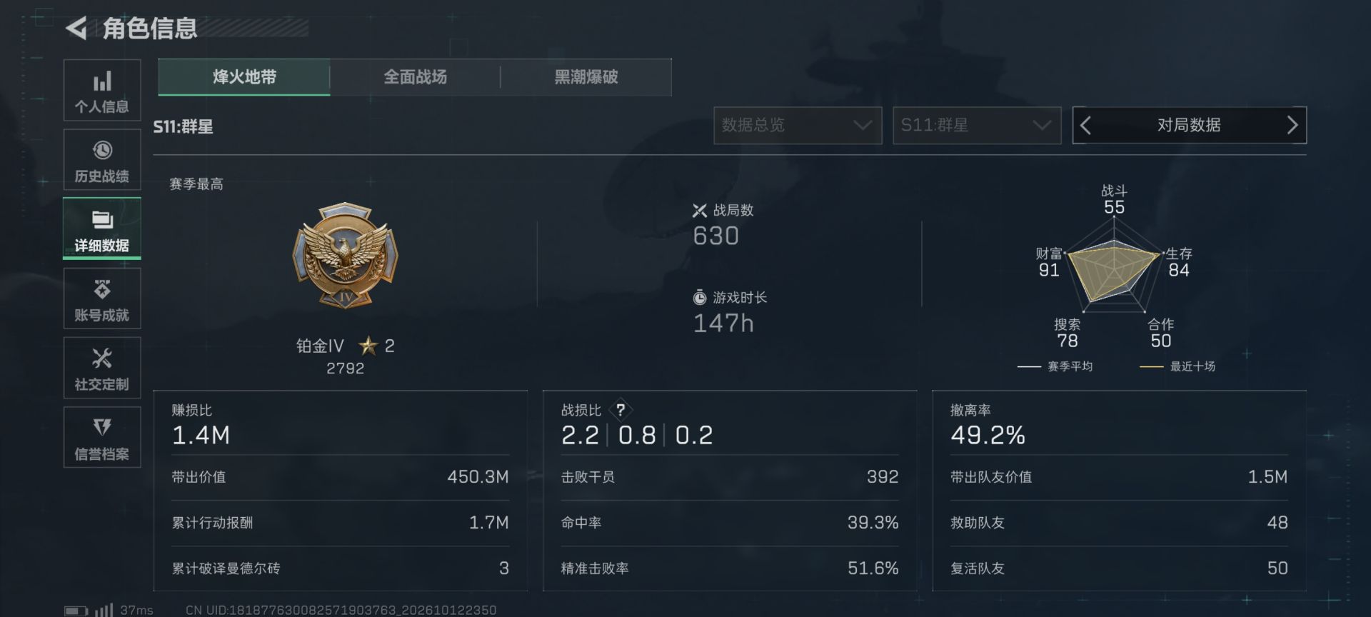 铂金886m9格7体6负·377发M61/重塑/影锋/深蓝-不破誓约